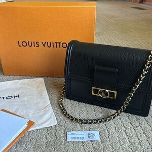 Louis Vuitton Dauphine MM Epi Noir